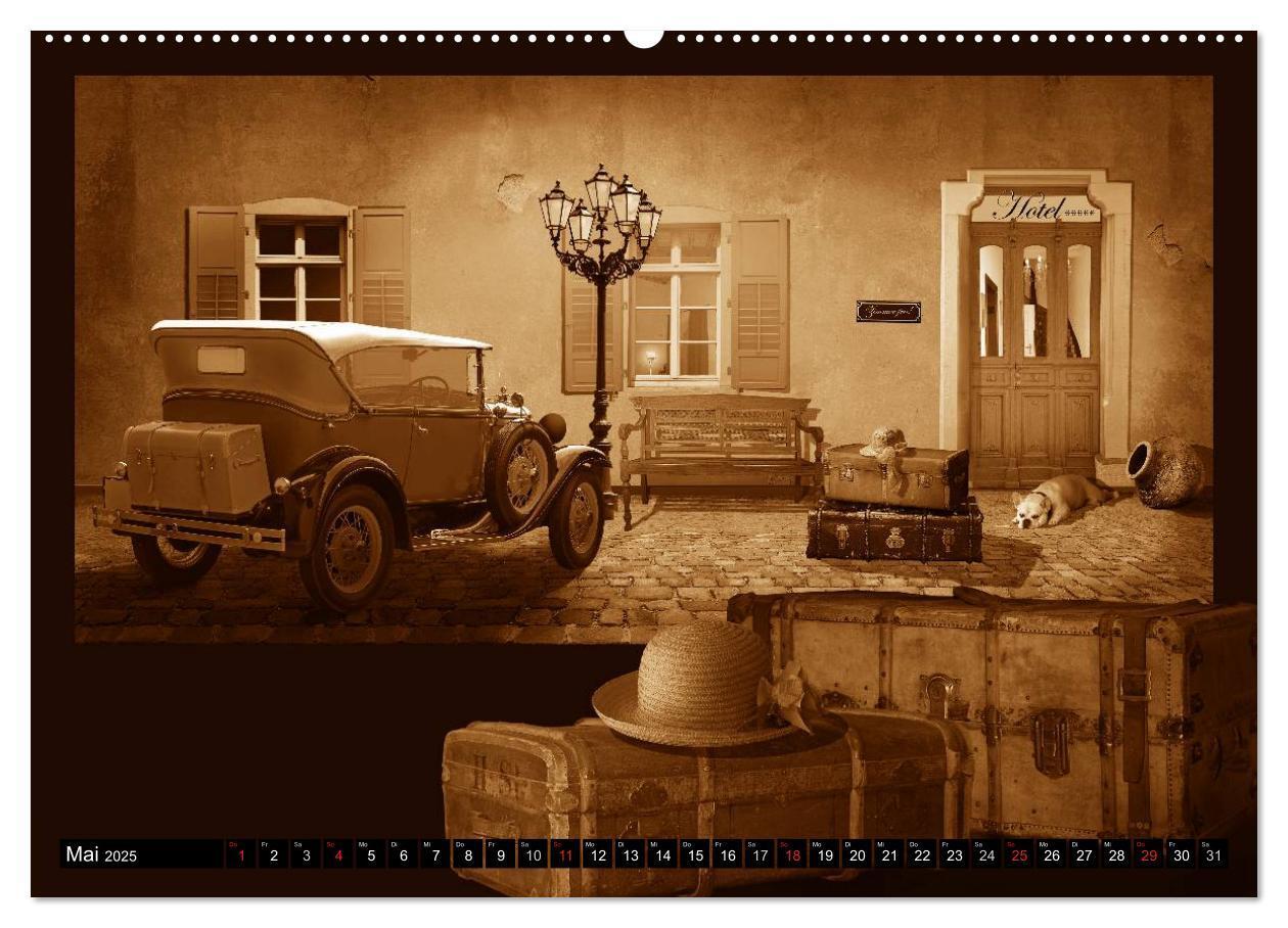 Bild: 9783435680108 | Nostalgie in Sepia (Wandkalender 2025 DIN A2 quer), CALVENDO...