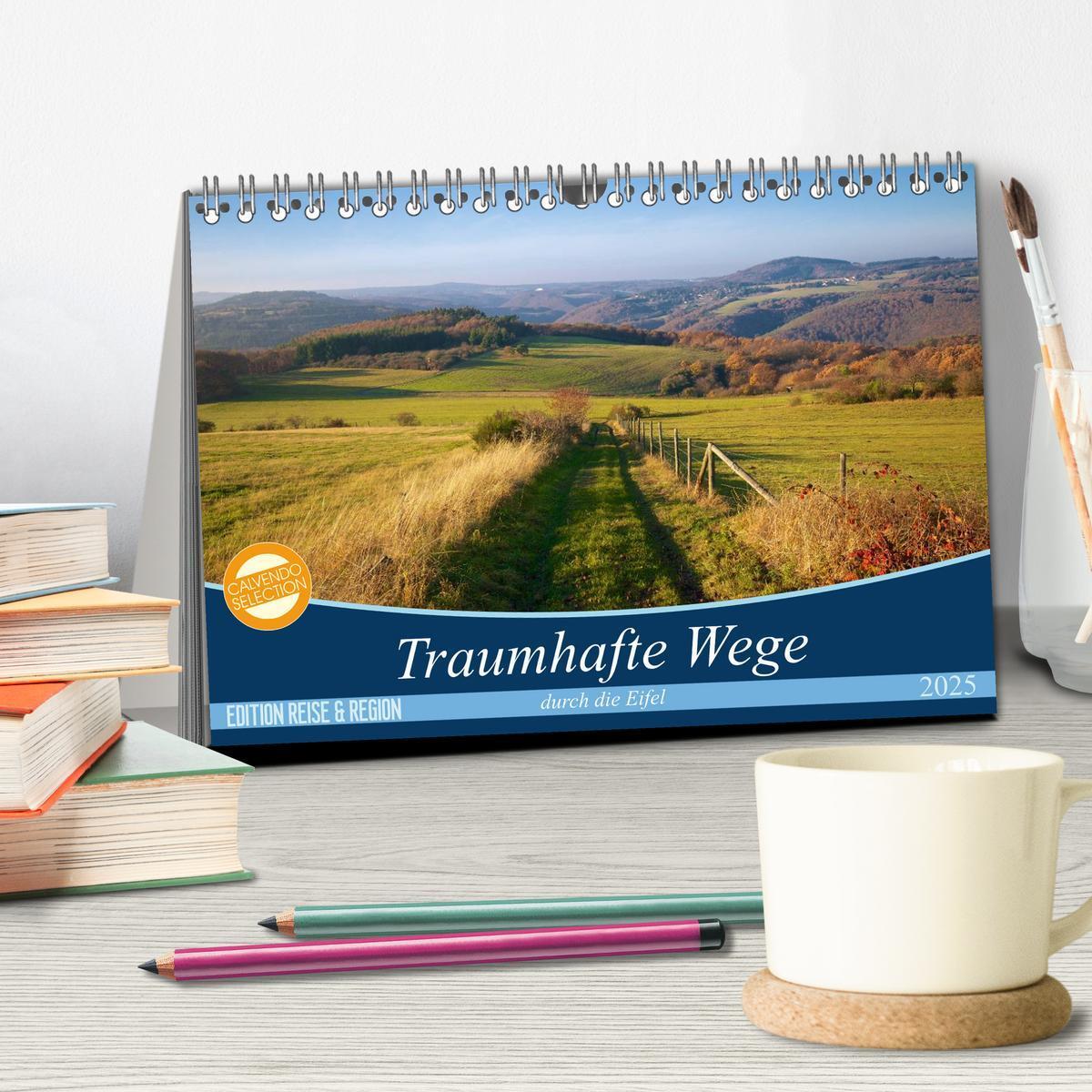 Bild: 9783435792849 | Traumhafte Wege durch die Eifel (Tischkalender 2025 DIN A5 quer),...