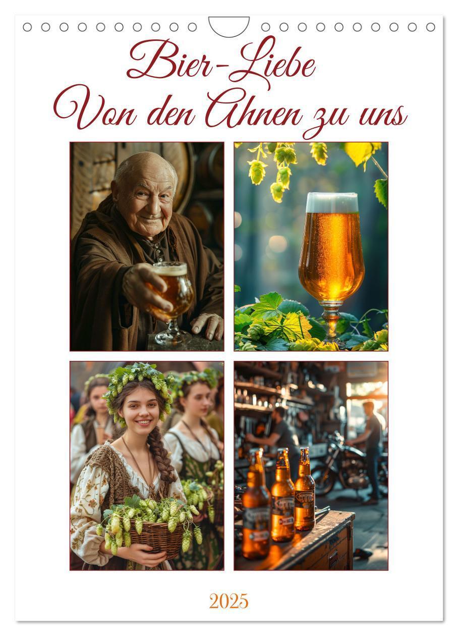 Cover: 9783383828966 | Bier-Liebe Von den Ahnen zu uns (Wandkalender 2025 DIN A4 hoch),...