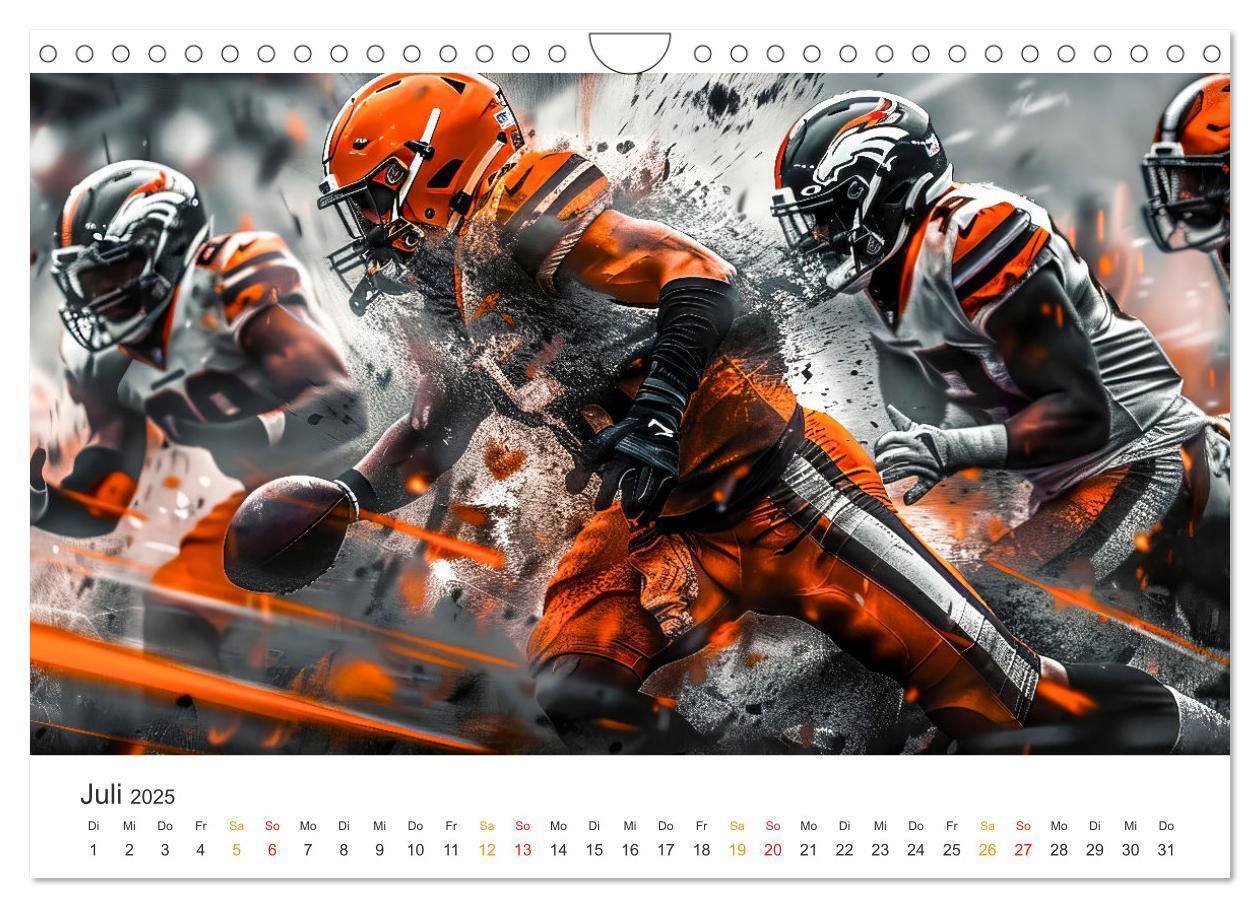 Bild: 9783383806520 | American Football - coole Momente (Wandkalender 2025 DIN A4 quer),...