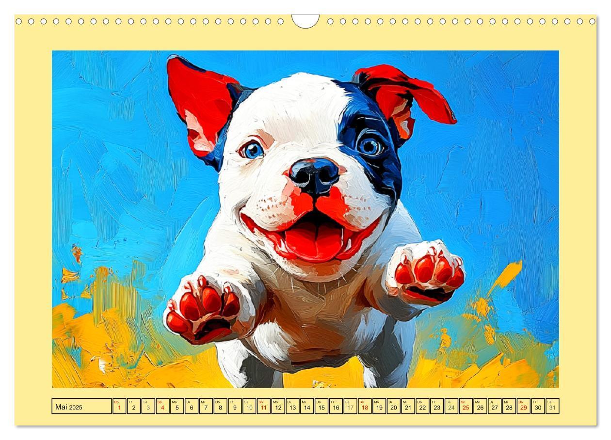 Bild: 9783457202593 | Pit Bulls und Familie. Bunte Bull Breed Schönheiten (Wandkalender...