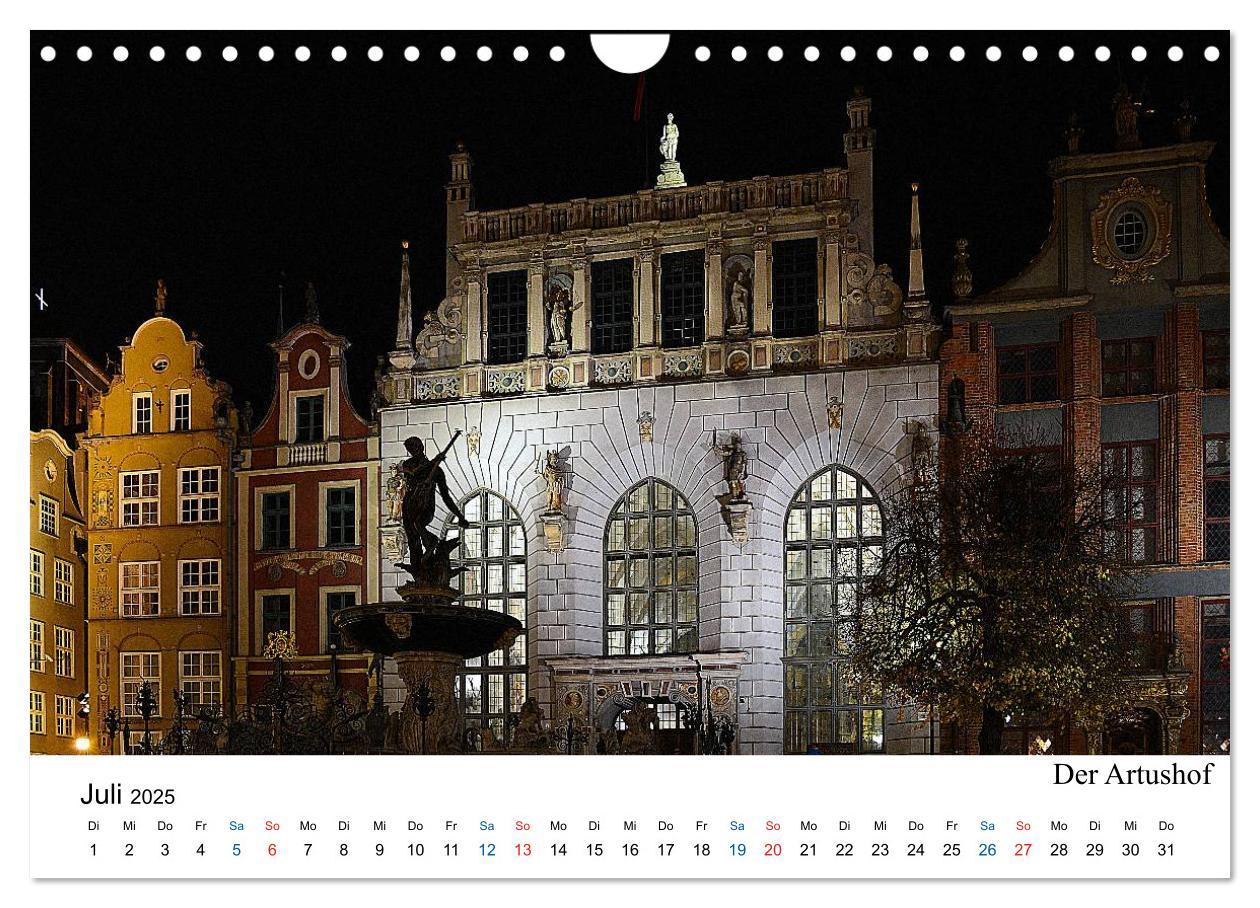 Bild: 9783435492459 | Das alte Danzig - Ein Stadtbummel am Abend (Wandkalender 2025 DIN...