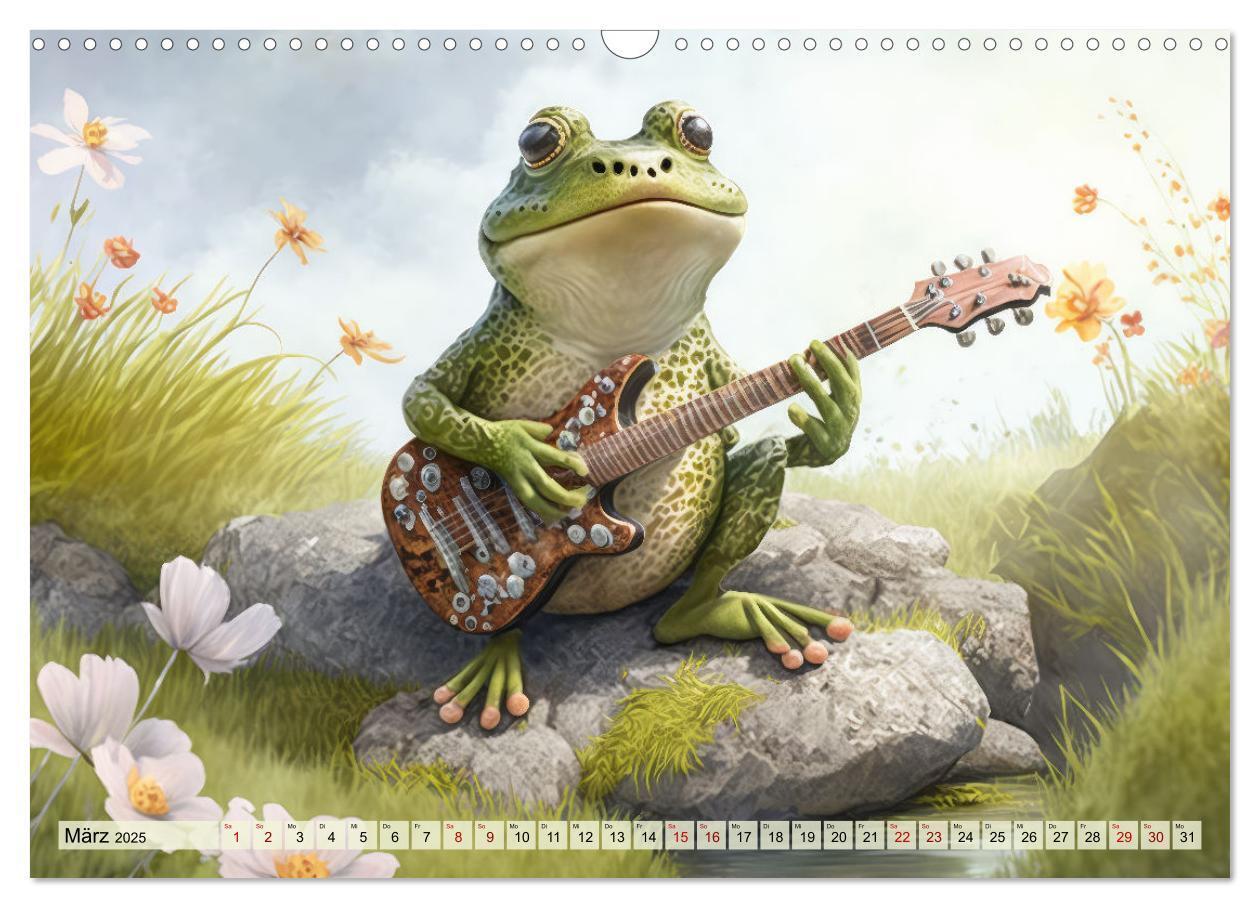 Bild: 9783383916236 | Frosch Konzert (Wandkalender 2025 DIN A3 quer), CALVENDO...