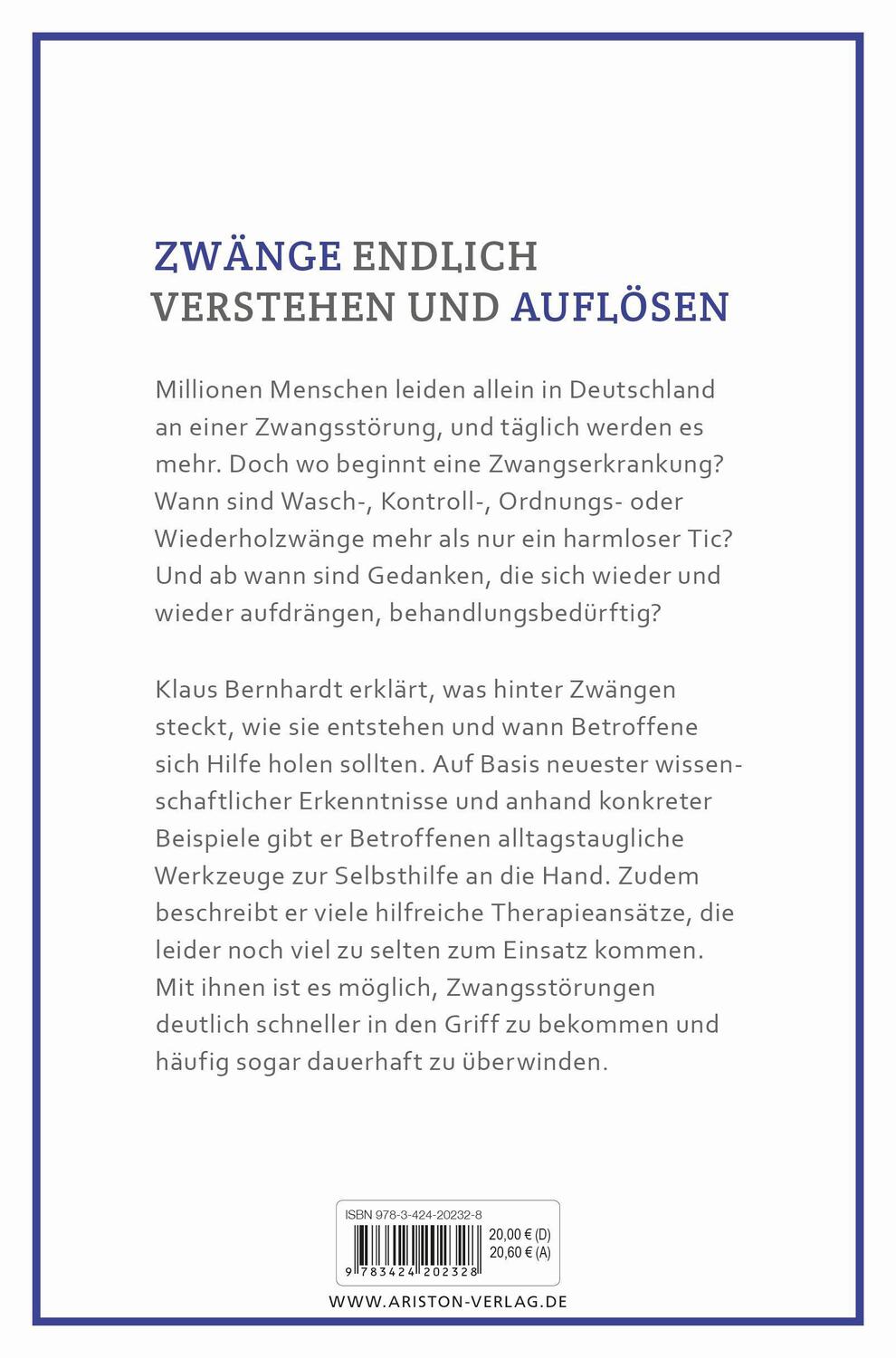 Bild: 9783424202328 | Zwänge und Zwangsgedanken loswerden | Klaus Bernhardt | Taschenbuch