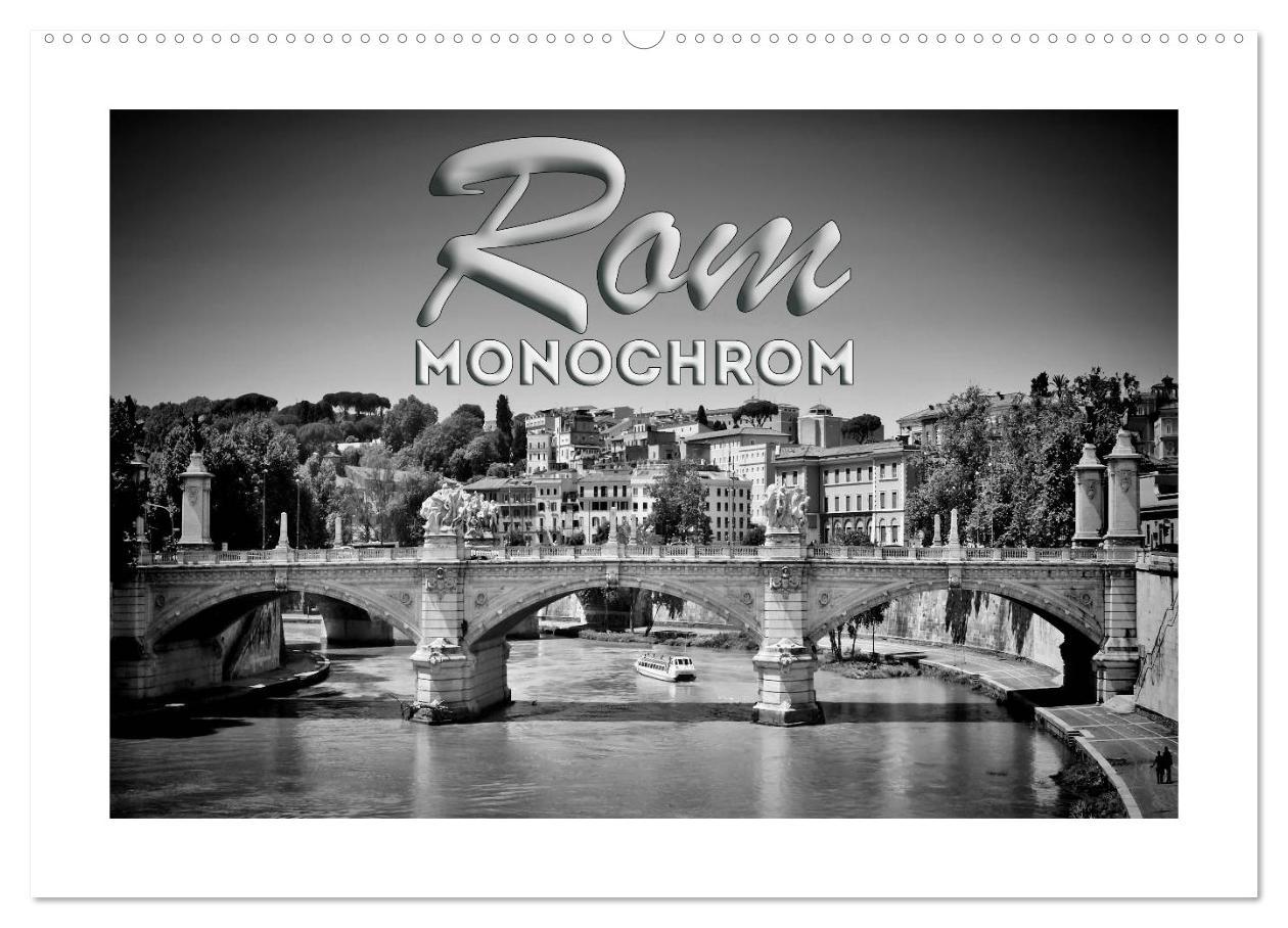 Cover: 9783435580194 | ROM Monochrom (Wandkalender 2025 DIN A2 quer), CALVENDO Monatskalender