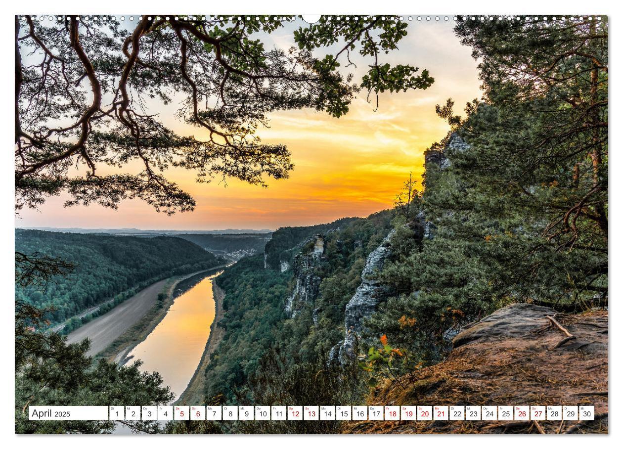 Bild: 9783435379422 | Dresden und Elbsandsteingebirge (Wandkalender 2025 DIN A2 quer),...