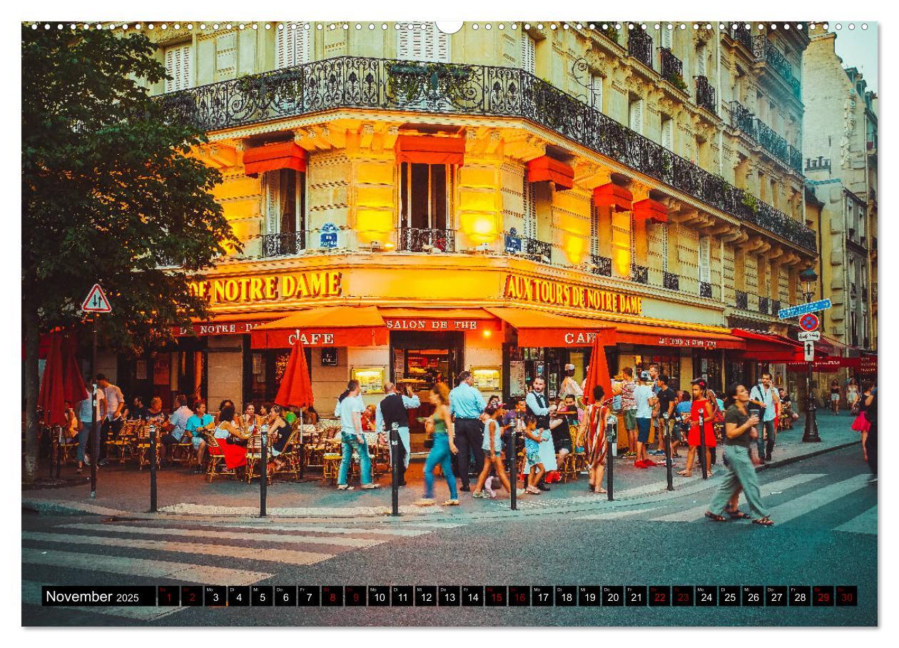 Bild: 9783435365890 | Paris Bistros (Wandkalender 2025 DIN A2 quer), CALVENDO Monatskalender