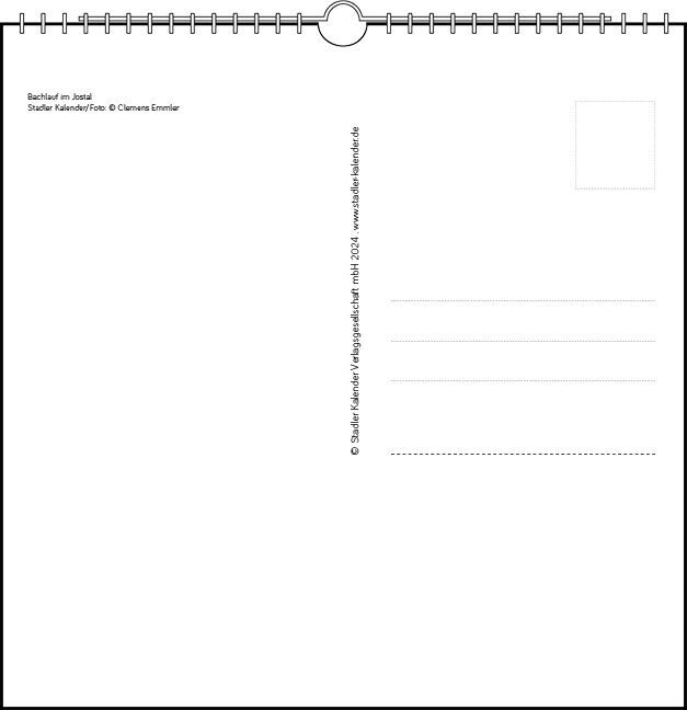 Bild: 9783861924135 | Schwarzwald 2025 | Postkarten-Tischkalender | Clemens Emmler | 13 S.