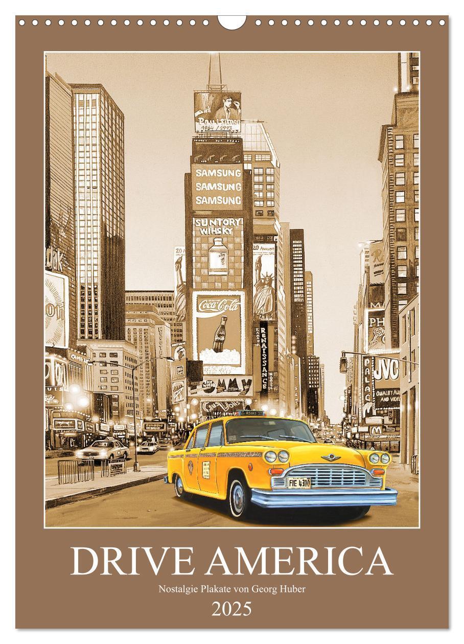 Cover: 9783435909872 | Drive America Plakate (Wandkalender 2025 DIN A3 hoch), CALVENDO...