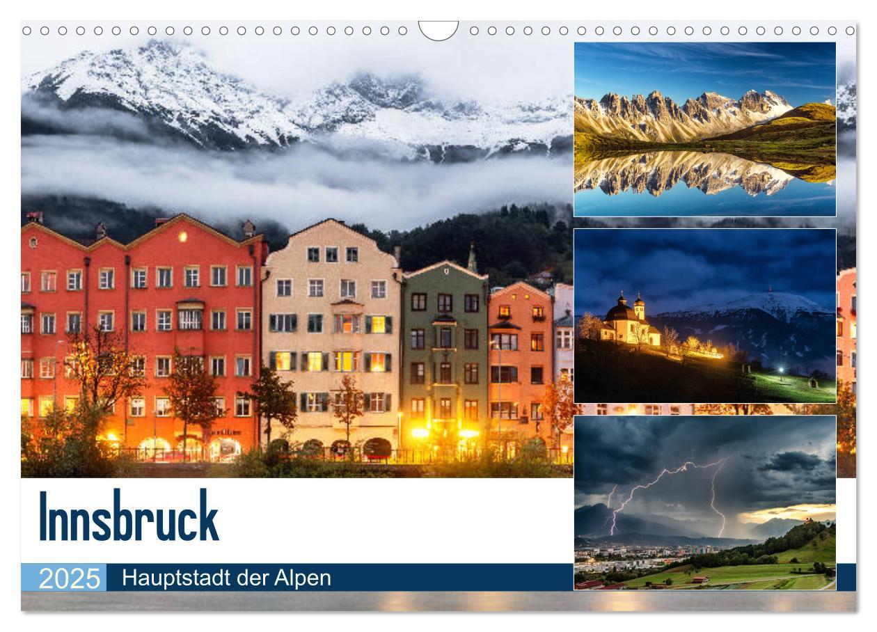 Cover: 9783435189557 | Innsbruck - Hauptstadt der Alpen (Wandkalender 2025 DIN A3 quer),...