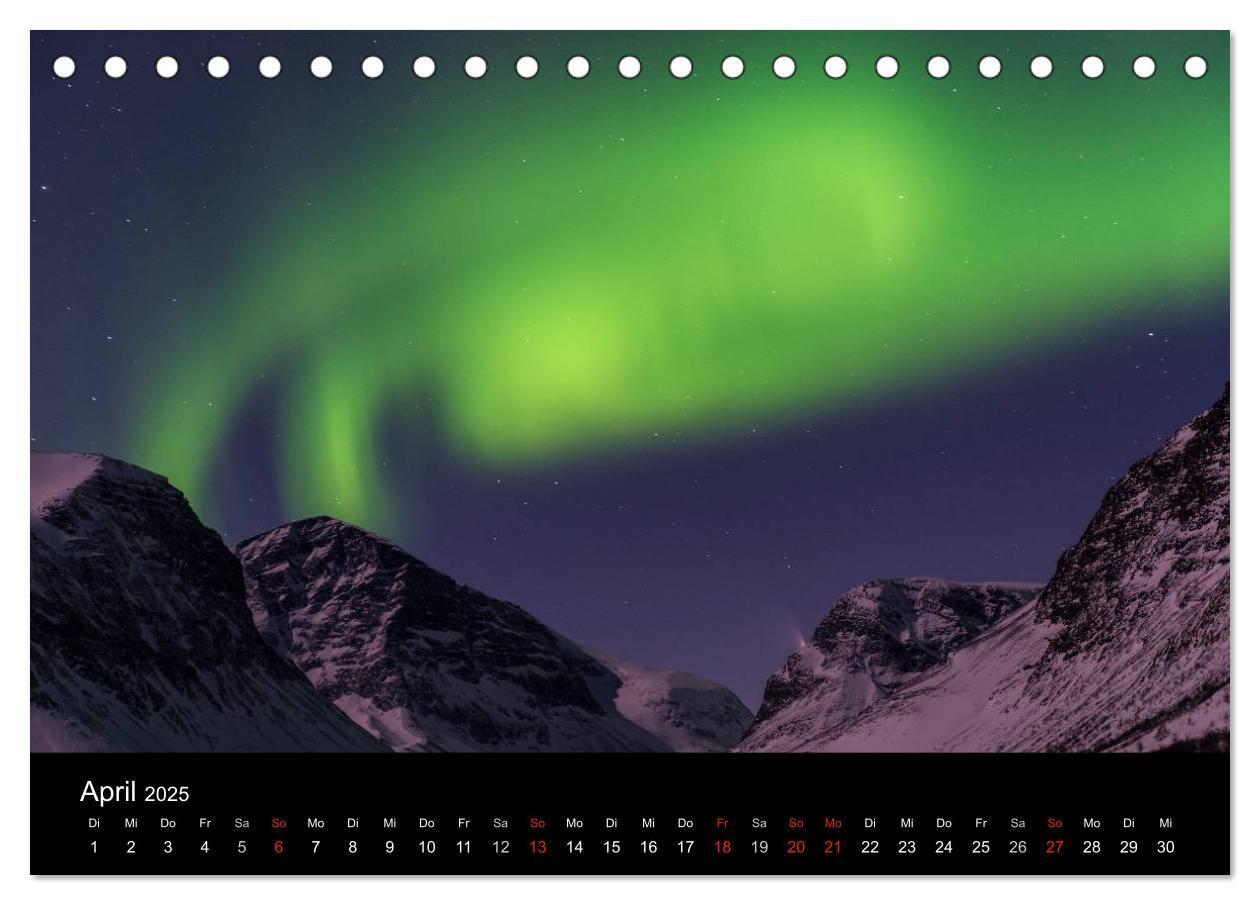 Bild: 9783435799909 | Nordlichter (Tischkalender 2025 DIN A5 quer), CALVENDO Monatskalender