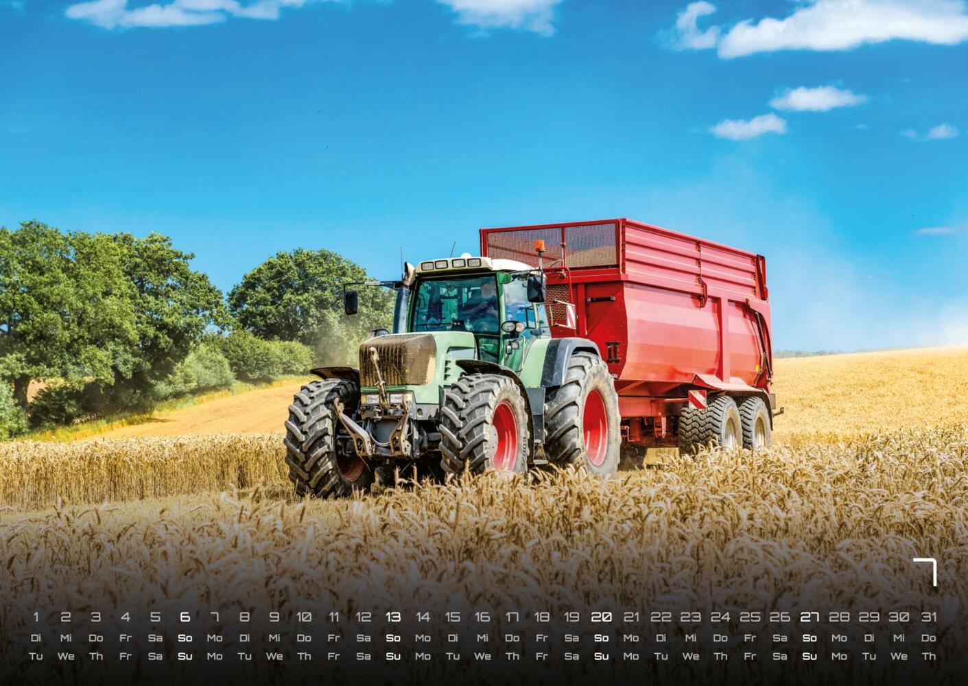 Bild: 9783986734411 | Landmaschinen - Traktor - 2025 - Kalender DIN A2 | GP-Fever.de | 15 S.