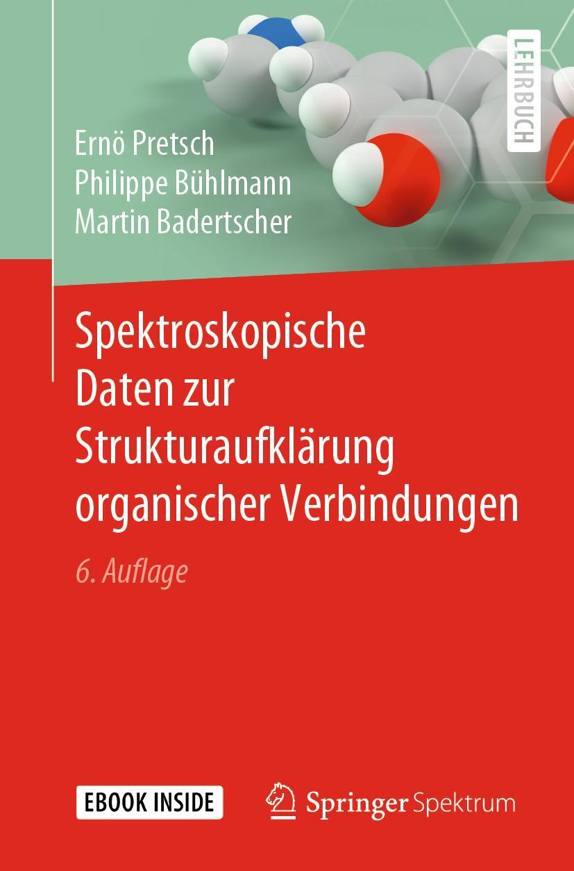 Cover: 9783662609491 | Spektroskopische Daten zur Strukturaufklärung organischer Verbindungen