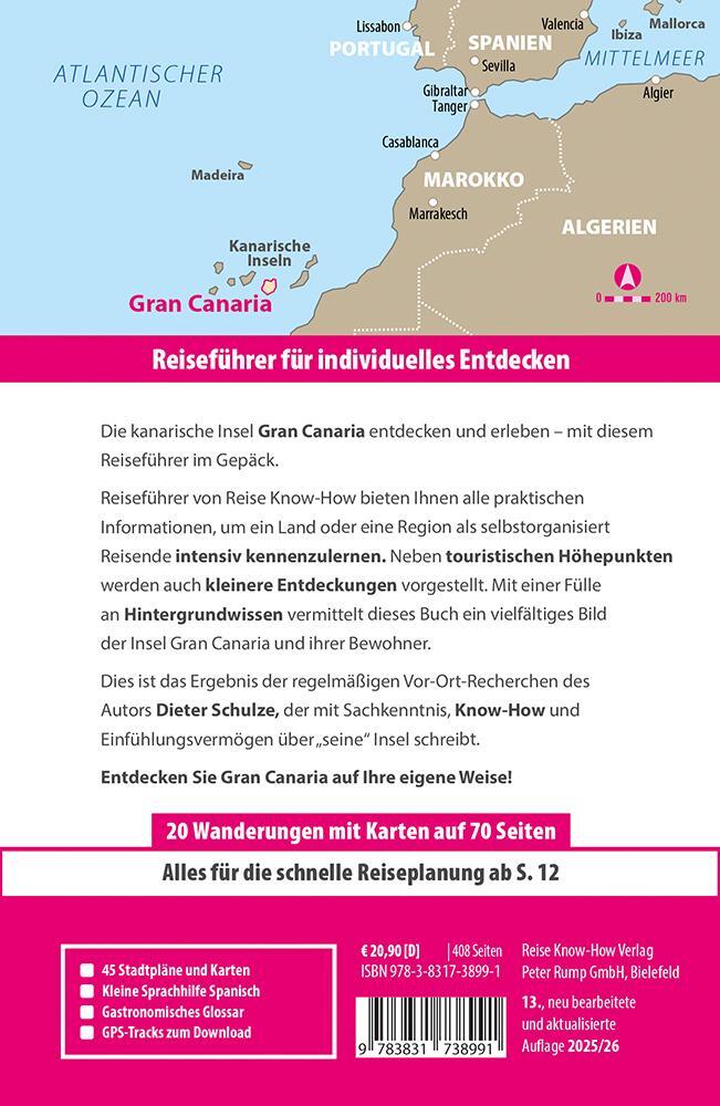 Rückseite: 9783831738991 | Reise Know-How Reiseführer Gran Canaria | Dieter Schulze | Taschenbuch