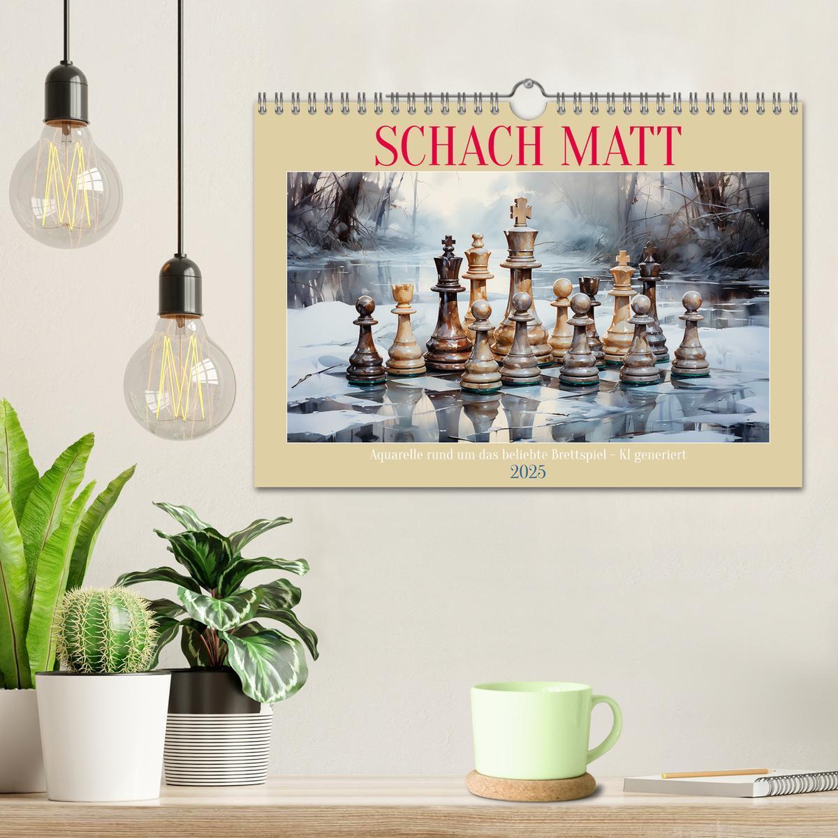 Bild: 9783383851926 | Schach Matt (Wandkalender 2025 DIN A4 quer), CALVENDO Monatskalender