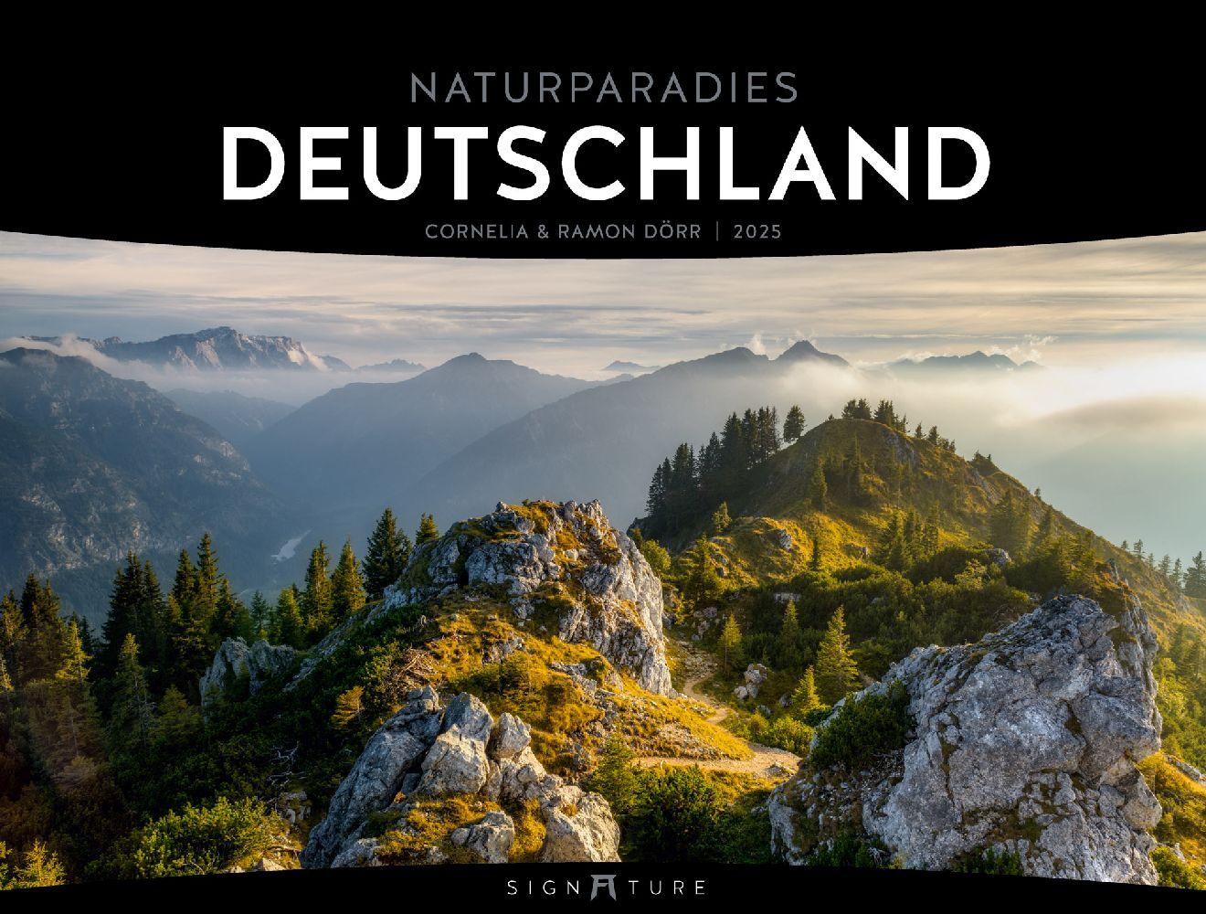 Cover: 9783838411606 | Naturparadies Deutschland - Signature Kalender 2025 | Dörr (u. a.)