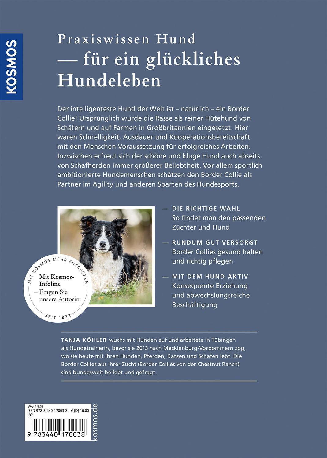 Rückseite: 9783440170038 | Border Collie | Auswahl, Haltung, Erziehung, Beschäftigung | Köhler