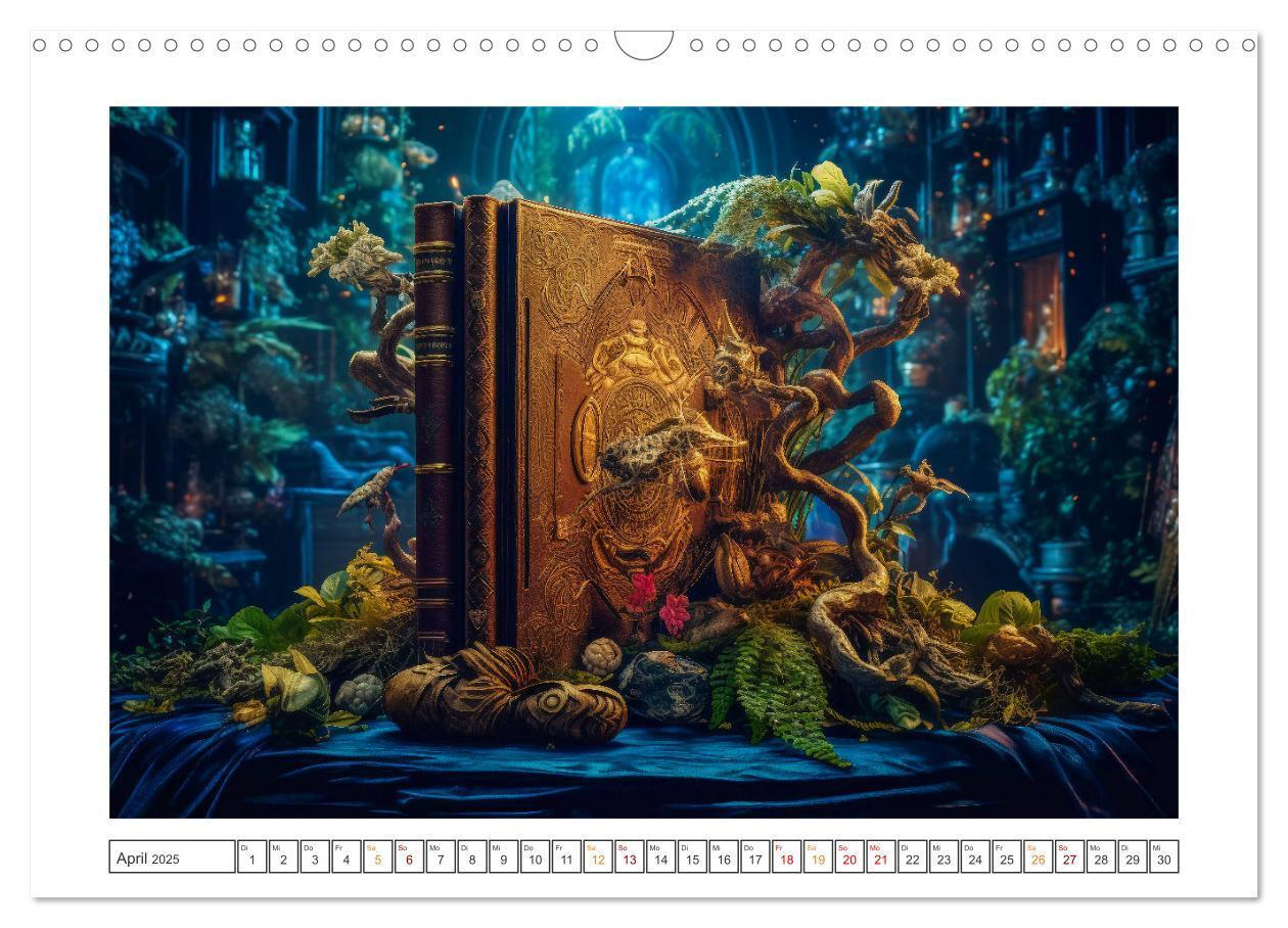 Bild: 9783383892875 | Zauberbuch - Terra Magica (Wandkalender 2025 DIN A3 quer), CALVENDO...