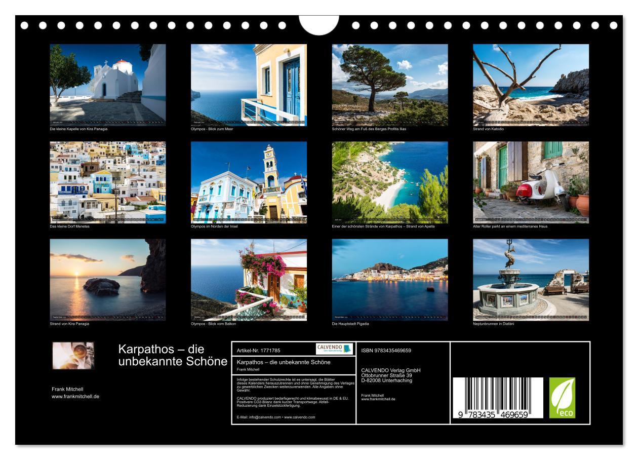 Bild: 9783435469659 | Karpathos ¿ die unbekannte Schöne (Wandkalender 2025 DIN A4 quer),...