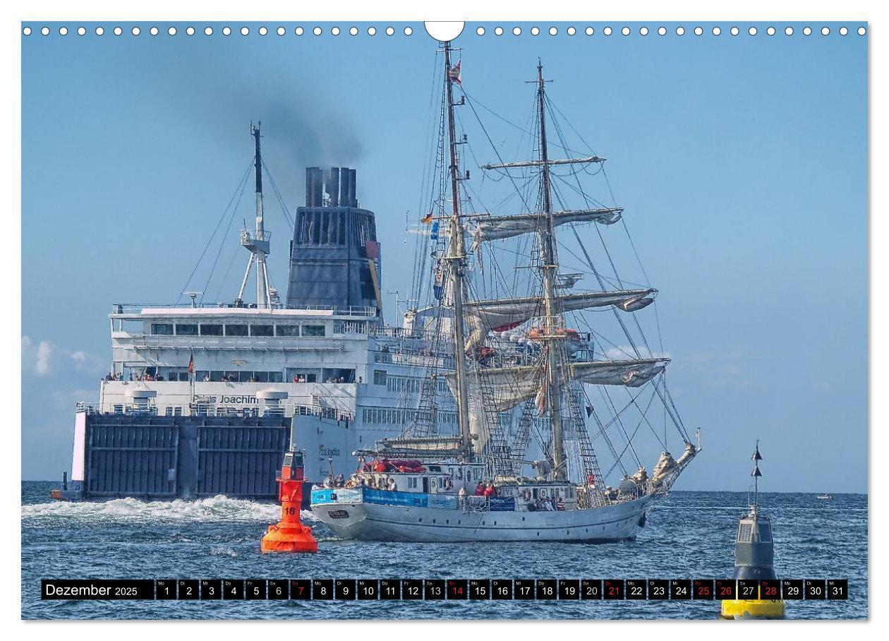 Bild: 9783435755837 | Segelschiffe vor Warnemünde (Wandkalender 2025 DIN A3 quer),...