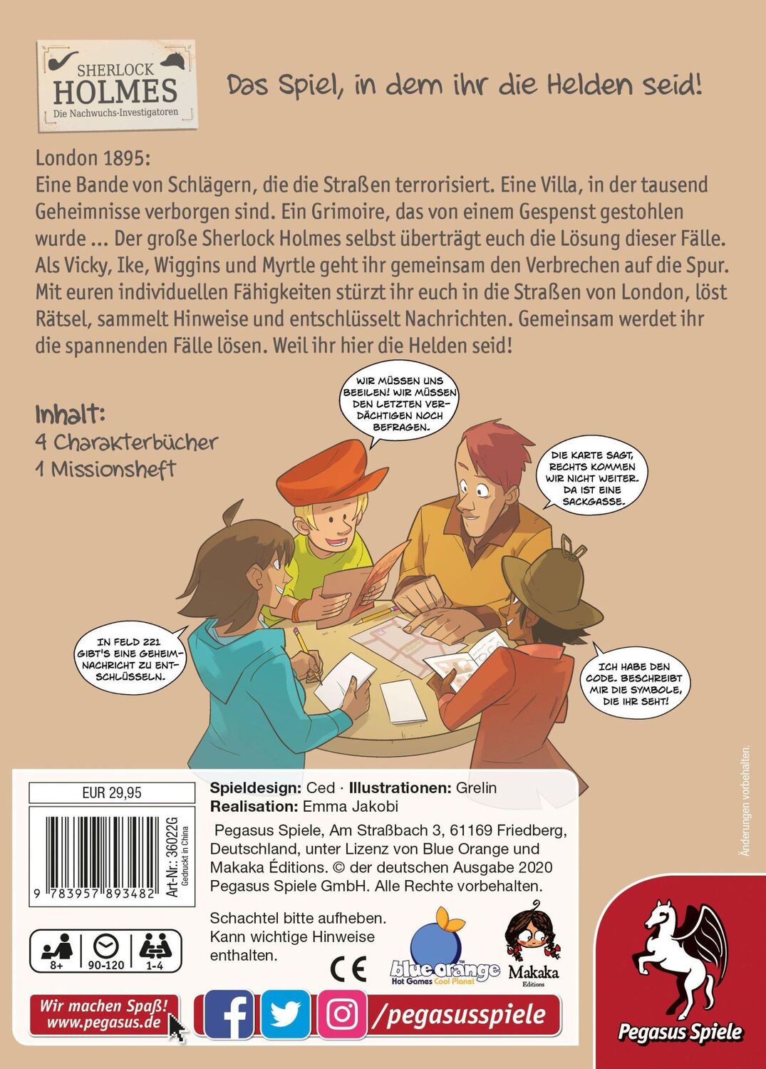 Bild: 9783957893482 | Sherlock Holmes - Die Nachwuchs-Investigatoren (Krimi-Comic-Spiel)