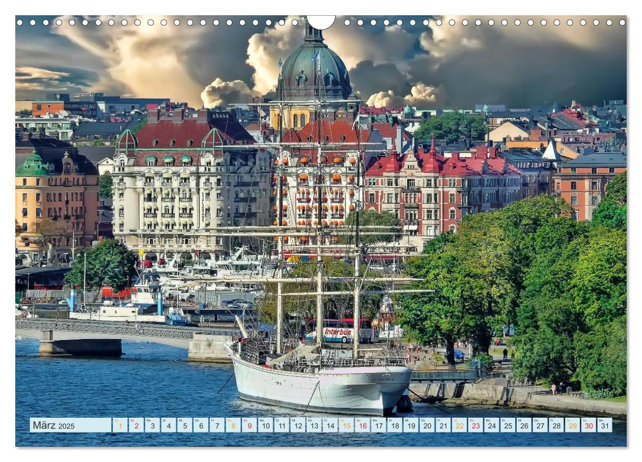 Bild: 9783435573592 | Stockholm - Venedig des Nordens (Wandkalender 2025 DIN A3 quer),...