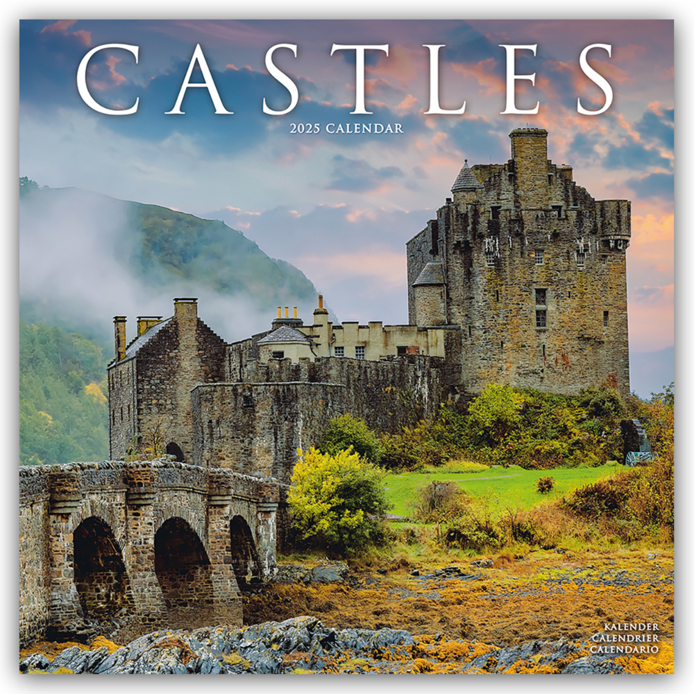 Cover: 9781804604595 | Castles - Burgen - Schlösser 2025 - 16-Monatskalender | Ltd. | 13 S.