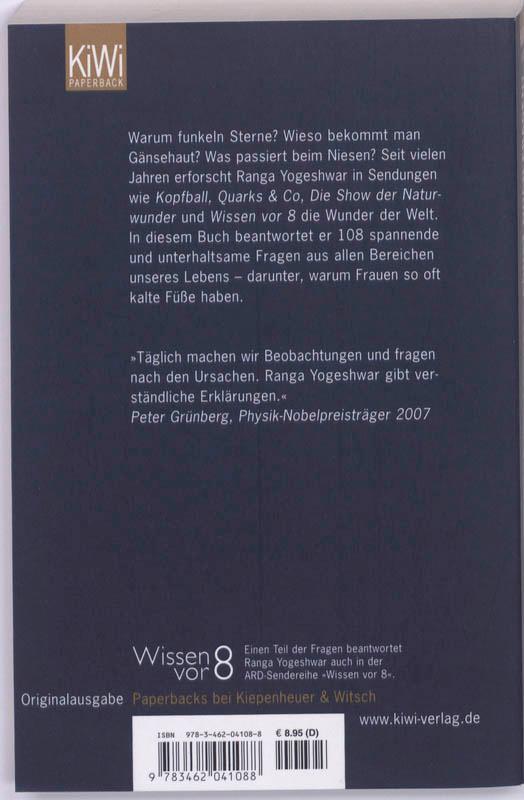 Rückseite: 9783462041088 | Sonst noch Fragen? | Warum Frauen kalte Füße haben und andere Rätsel