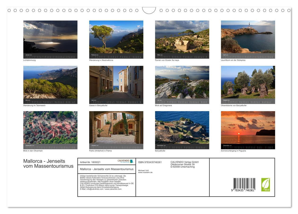 Bild: 9783435746361 | Mallorca - Jenseits vom Massentourismus (Wandkalender 2025 DIN A3...