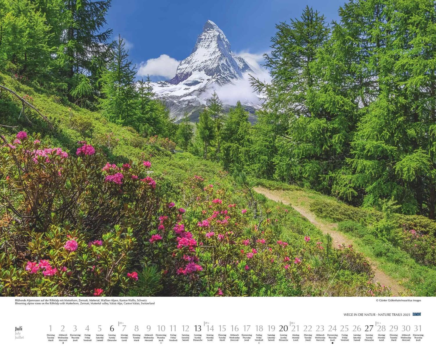 Bild: 4250809652719 | Wege in die Natur 2025 - Wandkalender 52 x 42,5 cm - Spiralbindung