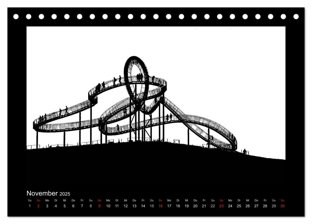 Bild: 9783435580316 | Ruhrpott und Niederrhein in Schwarzweiß (Tischkalender 2025 DIN A5...