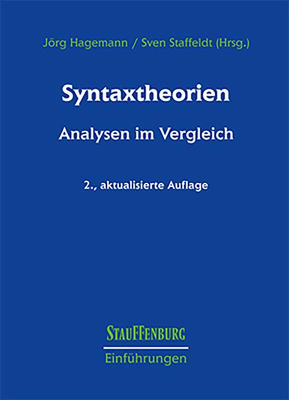 Cover: 9783860578087 | Syntaxtheorien | Analysen im Vergleich | Jörg Hagemann (u. a.) | Buch