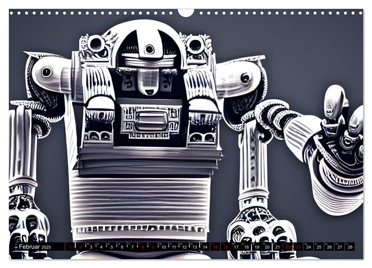 Bild: 9783383942624 | Roboter - Computerträume aus der KI (Wandkalender 2025 DIN A3...