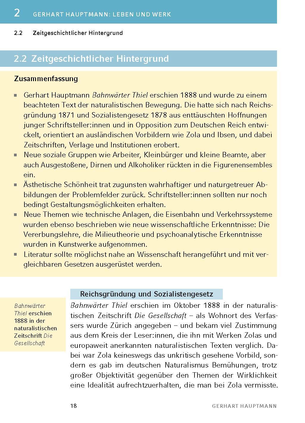 Bild: 9783804421004 | Bahnwärter Thiel - Textanalyse und Interpretation | Gerhart Hauptmann