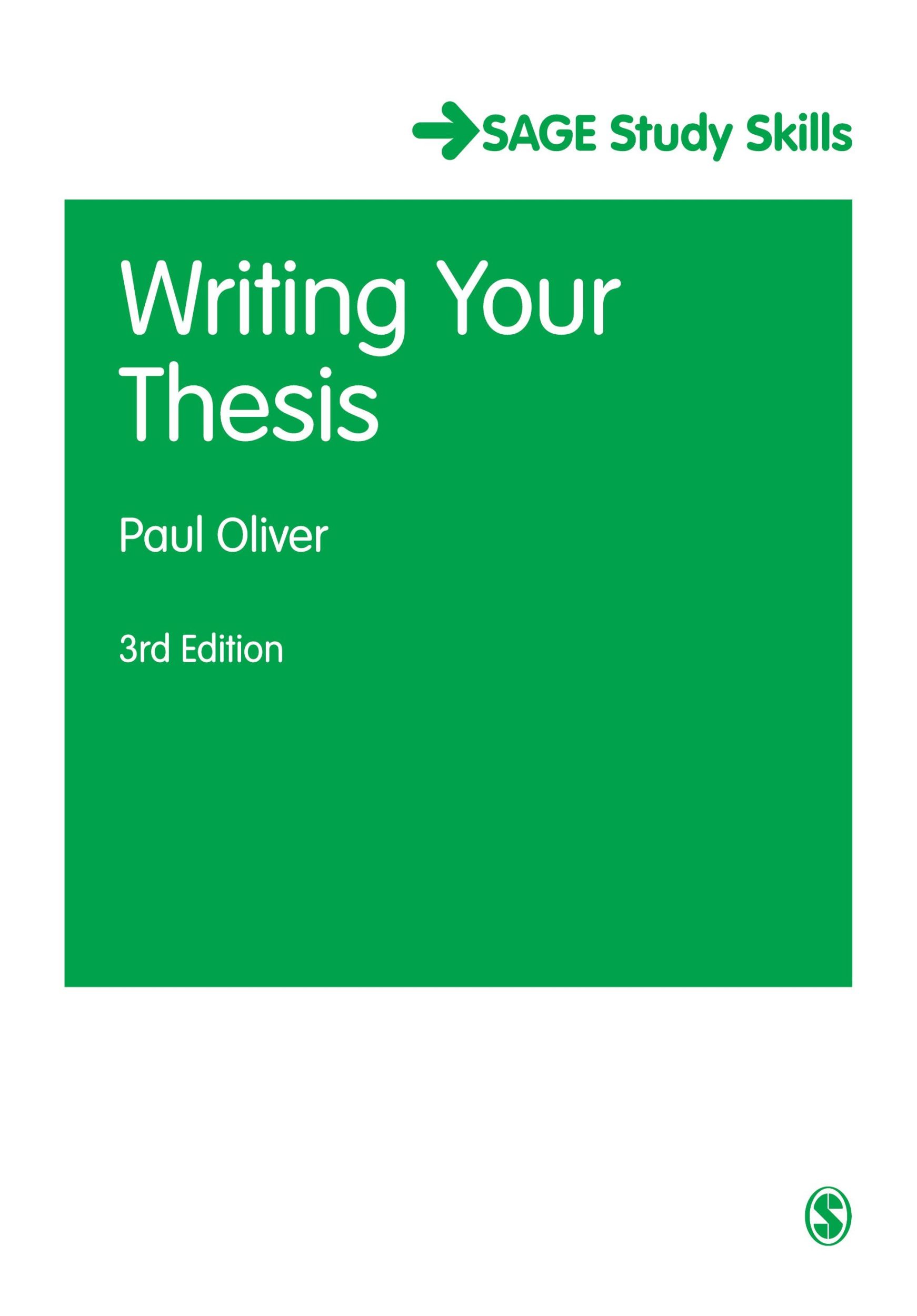 Cover: 9781446267851 | Writing Your Thesis | Paul Oliver | Taschenbuch | Student Success