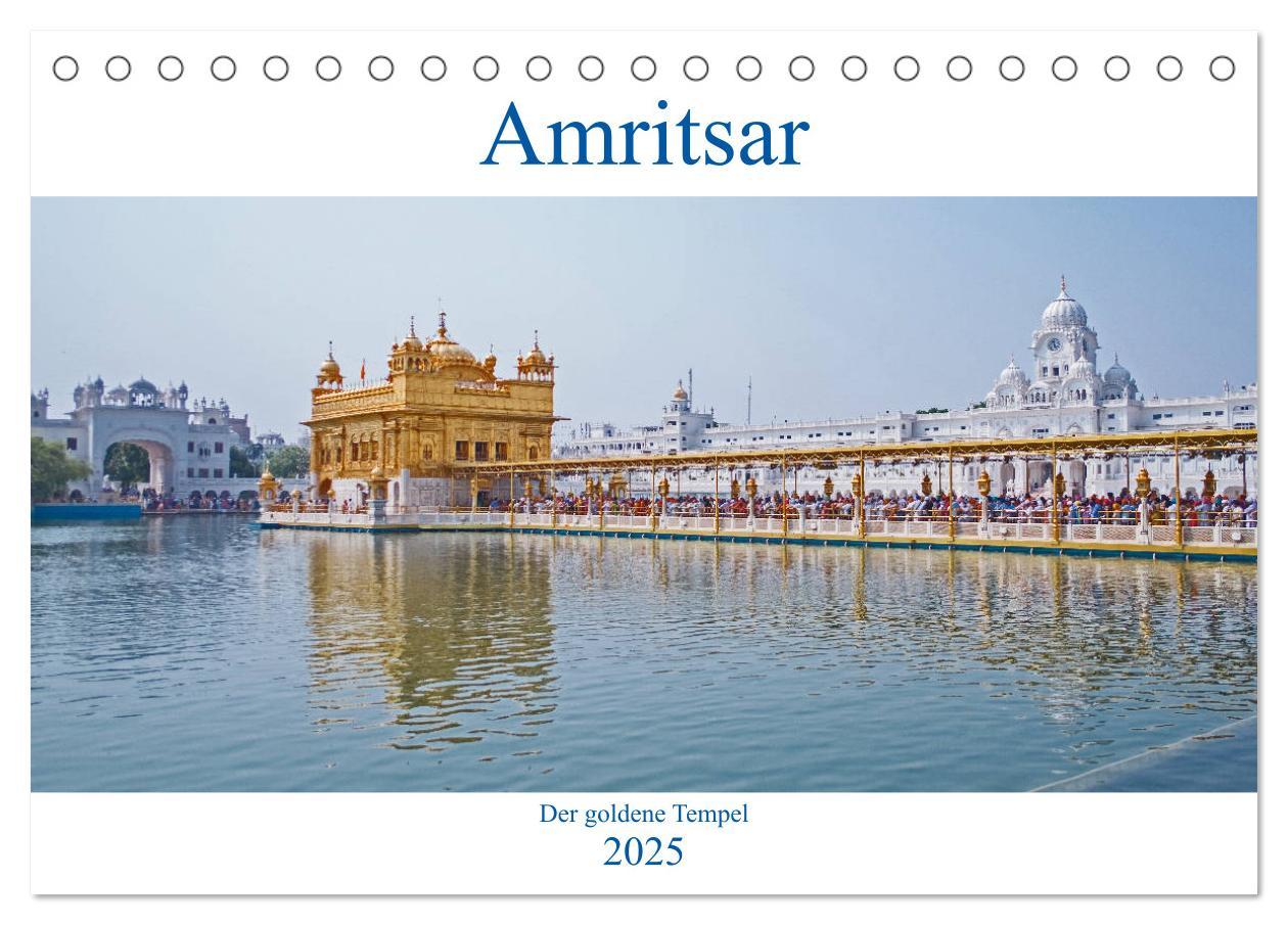 Cover: 9783435300938 | Amritsar - Der goldene Tempel (Tischkalender 2025 DIN A5 quer),...