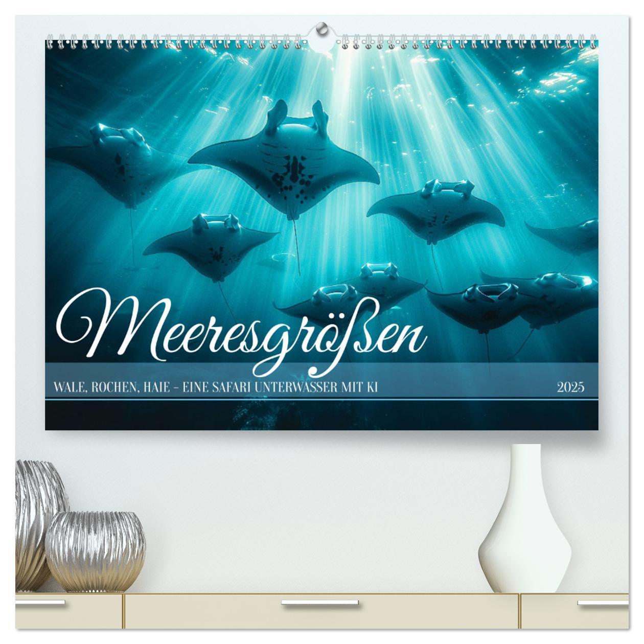 Cover: 9783383805028 | Meeresgrößen (hochwertiger Premium Wandkalender 2025 DIN A2 quer),...