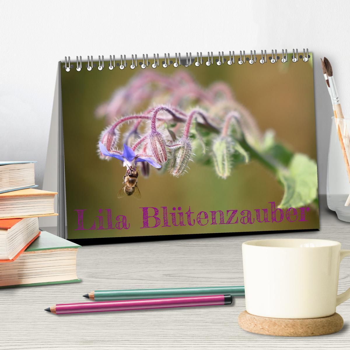 Bild: 9783457179710 | Lila Blütenzauber (Tischkalender 2025 DIN A5 quer), CALVENDO...