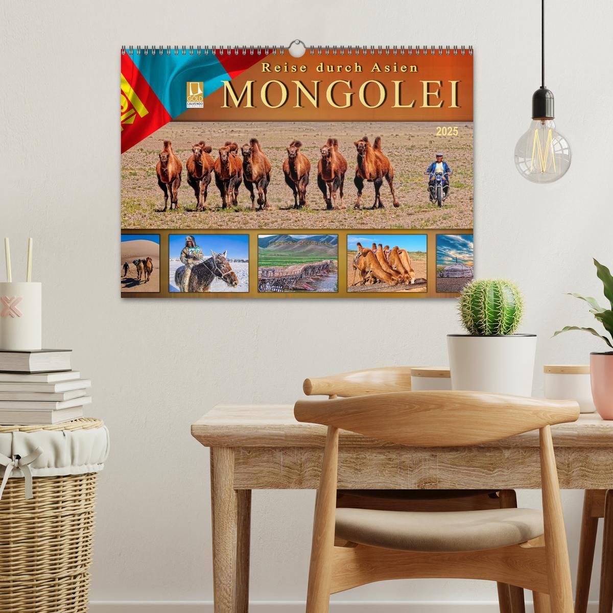 Bild: 9783435438457 | Reise durch Asien - Mongolei (Wandkalender 2025 DIN A3 quer),...