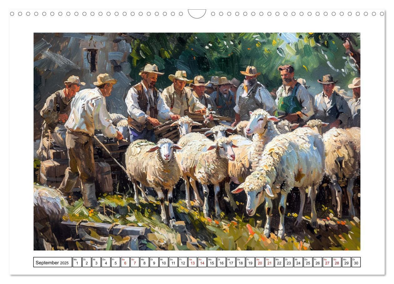 Bild: 9783435428755 | Facetten des alten Landlebens (Wandkalender 2025 DIN A3 quer),...