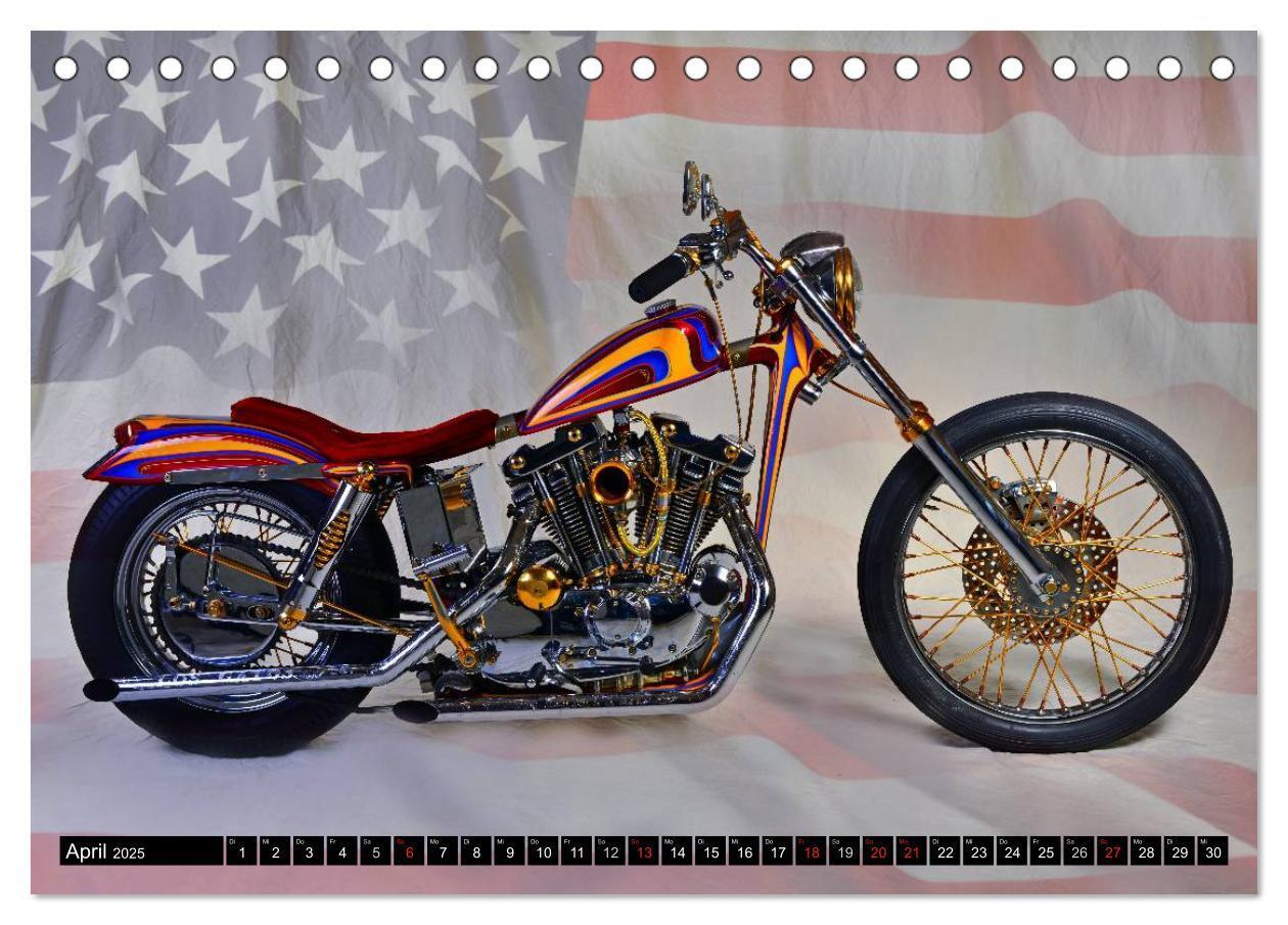 Bild: 9783435687473 | Harley Classic Chopper (Tischkalender 2025 DIN A5 quer), CALVENDO...