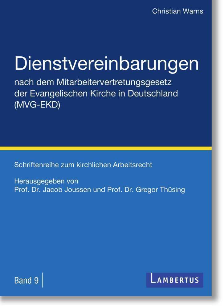 Cover: 9783784132297 | Dienstvereinbarungen nach dem Mitarbeitervertretungsgesetz der...