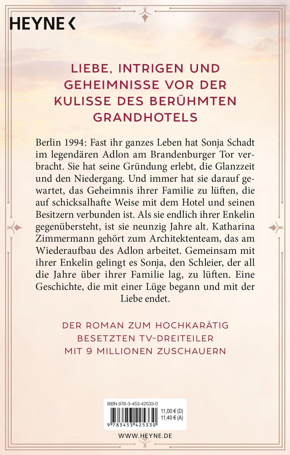 Bild: 9783453425330 | Das Adlon | Roman - von der Autorin des großen TV-Dreiteilers | Buch