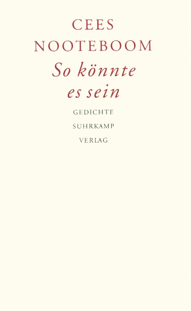 Cover: 9783518412633 | So könnte es sein. Zo kon het zijn | Cees Nooteboom | Buch | 128 S.