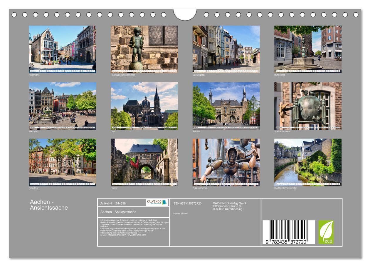 Bild: 9783435372720 | Aachen - Ansichtssache (Wandkalender 2025 DIN A4 quer), CALVENDO...