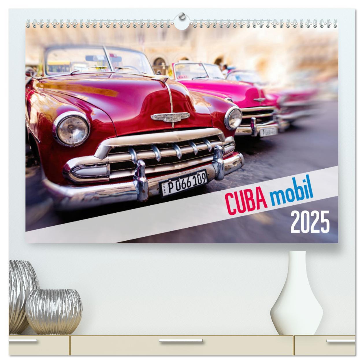 Cover: 9783435387755 | Cuba mobil - Kuba Autos (hochwertiger Premium Wandkalender 2025 DIN...