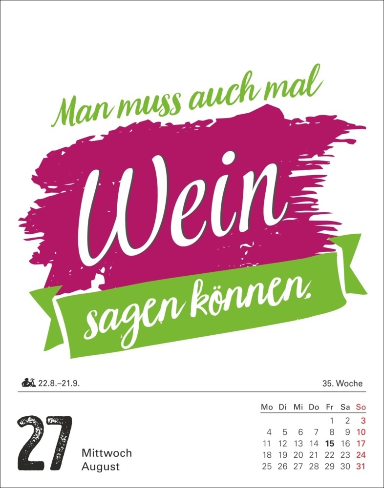 Bild: 9783840034480 | Lange Rede kurzer Gin Tagesabreißkalender 2025 - Der Sprüche-Kalender