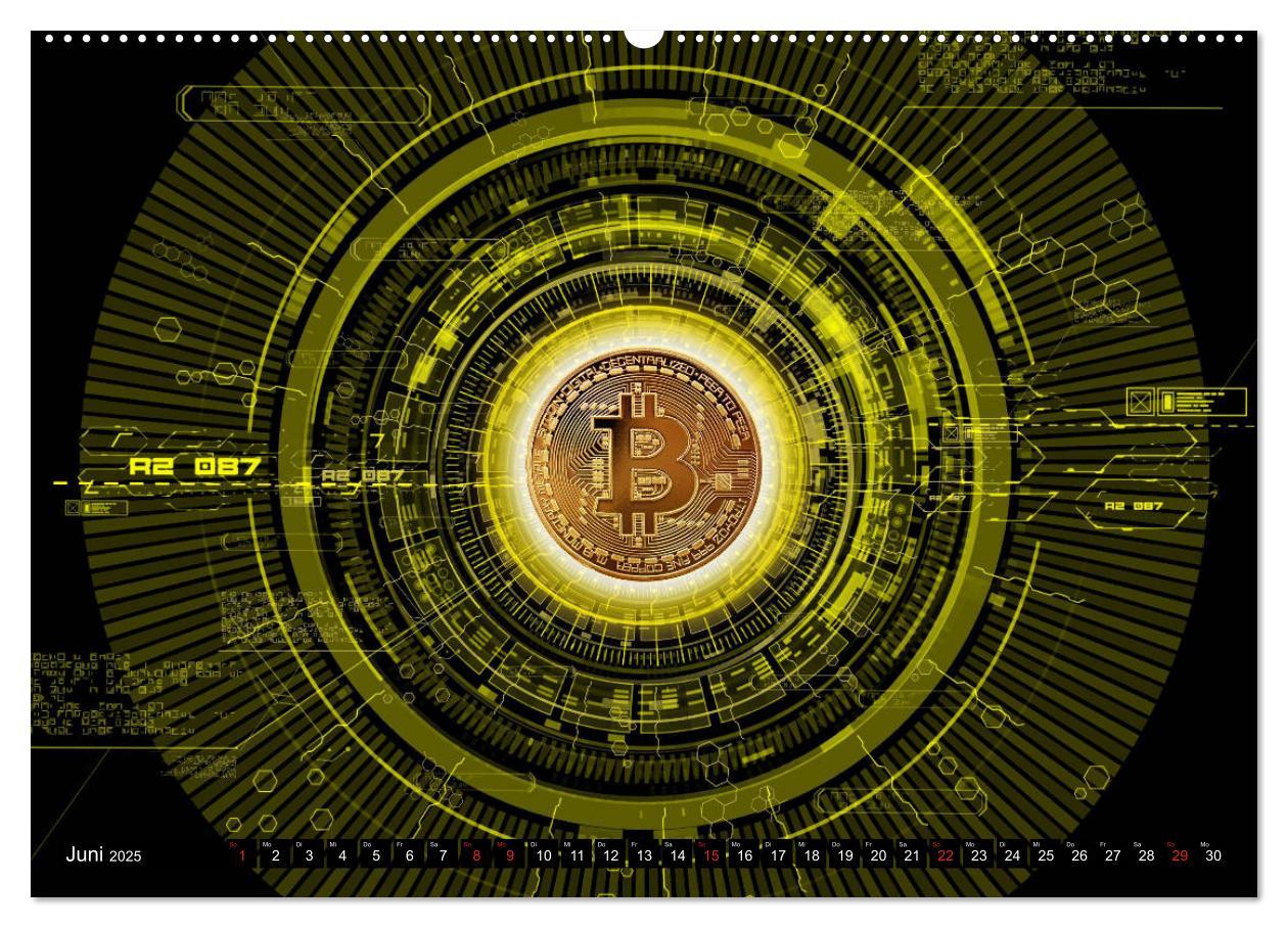 Bild: 9783435310197 | Bitcoins (hochwertiger Premium Wandkalender 2025 DIN A2 quer),...