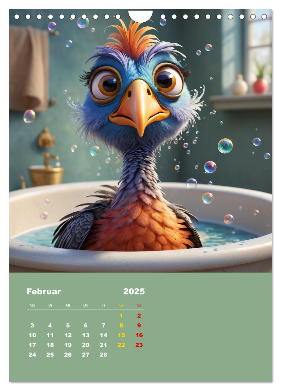 Bild: 9783457150160 | Diese schrägen Vögel (Wandkalender 2025 DIN A4 hoch), CALVENDO...