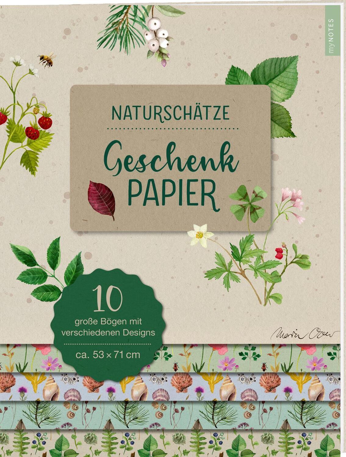 Cover: 4014489131748 | myNOTES Papeterie: Geschenkpapier Naturschätze | Taschenbuch | 10 S.